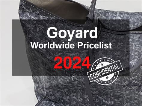 is goyard cheaper in paris|goyard wallet prices 2024.